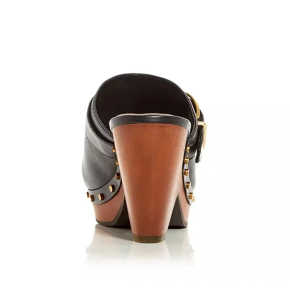 NIB Veronica Beard Hendrix Buckled Clogs Size 9.5 Black - Picture 3 of 13